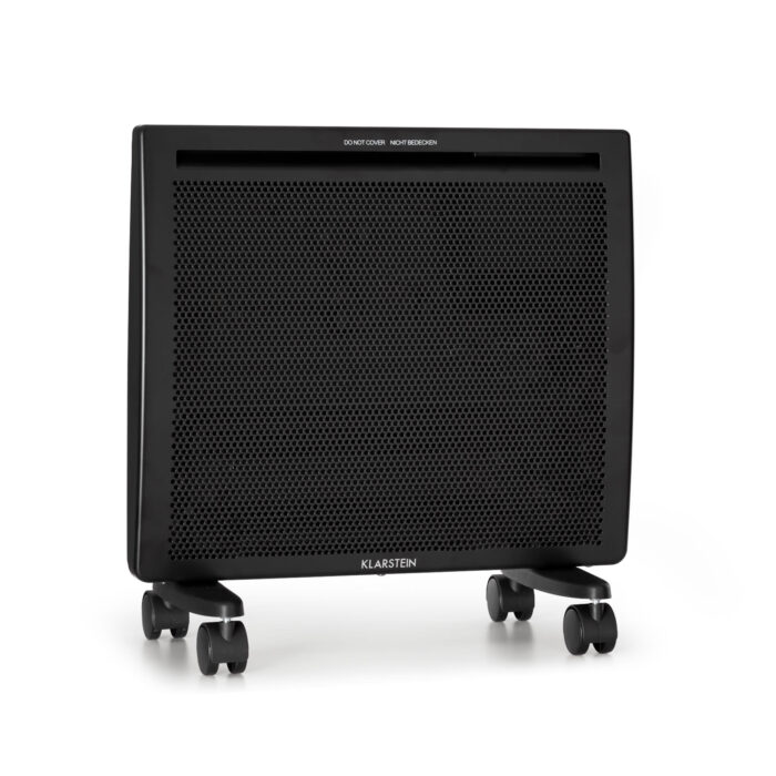 Klarstein Hot Spot Slimcurve Double Wave, konvektor, 2 v 1 ohřívač, 1000 W, týdenní časovač, černý